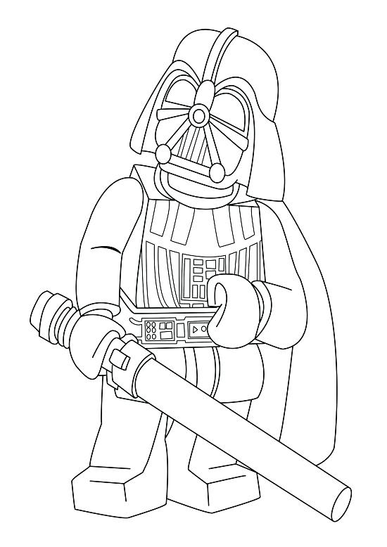 Lego Darth Vader Coloring Pages