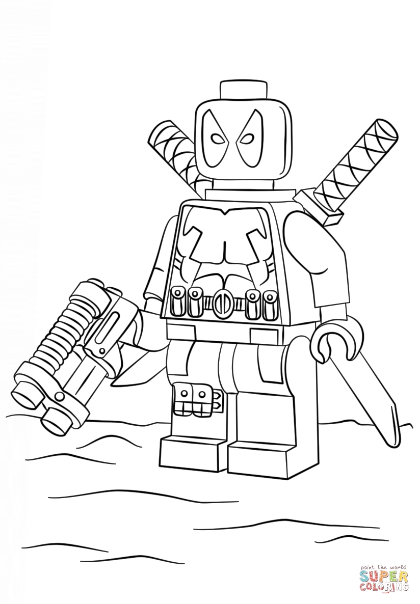 824x1186 Deadpool Coloring Pages Elegant Lego Deadpool Coloring Page Logo