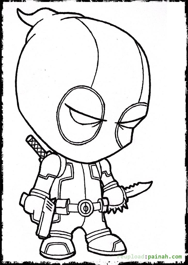 728x1024 Deadpool Coloring Pages 05 Kid's Table Deadpool