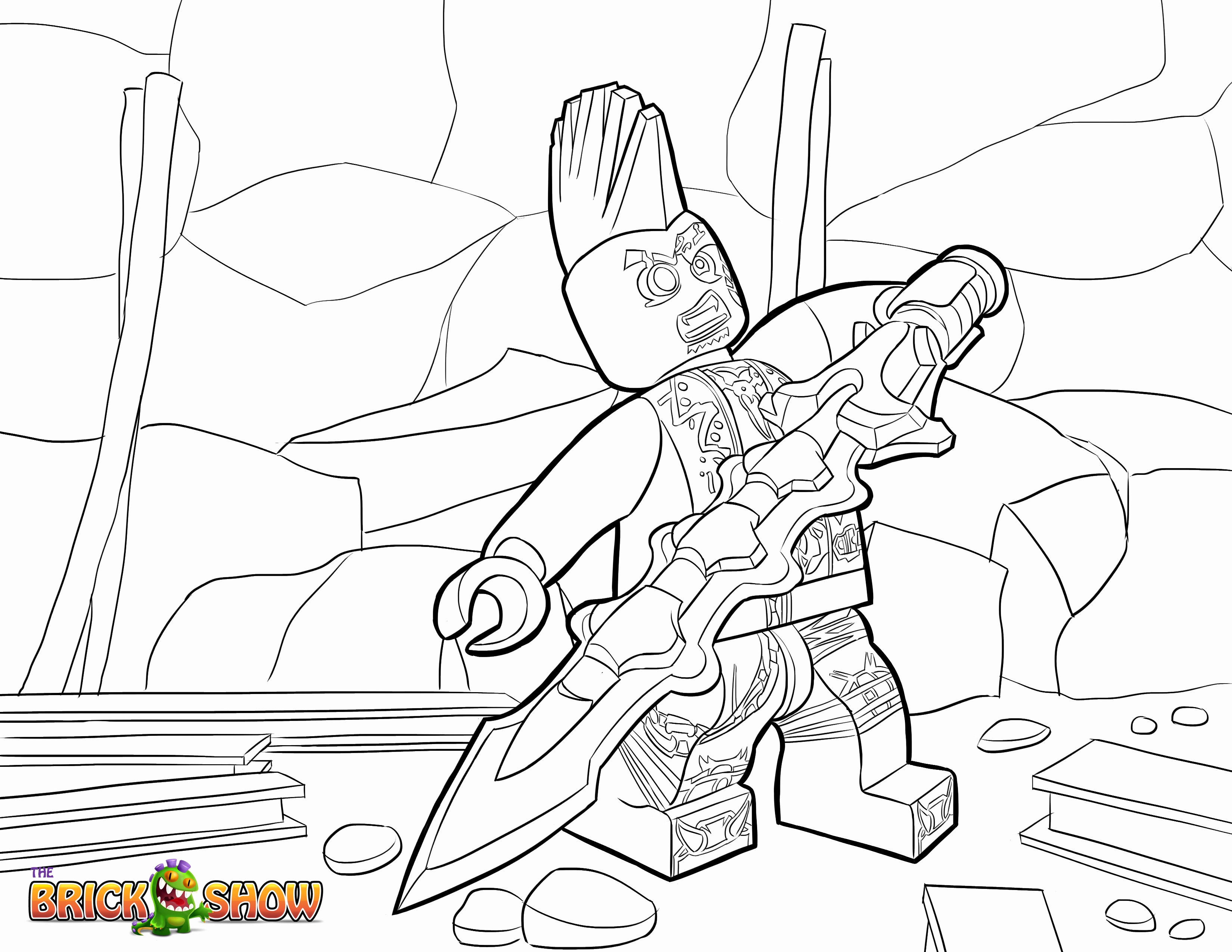 3300x2550 Coloring Pages Ninjago Dragon Bandera