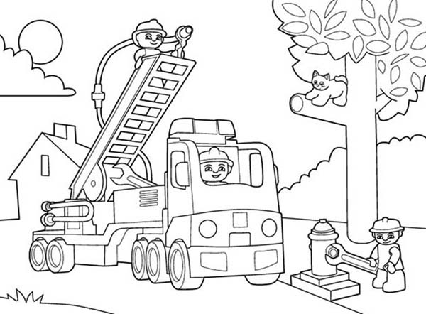 600x442 Lego Duplo Coloring Pages