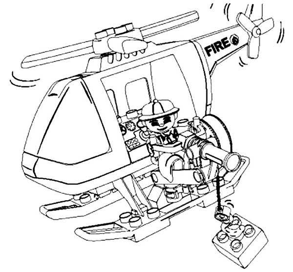 600x557 Lego Duplo Fireman Helicopter Coloring Pages Batch Coloring