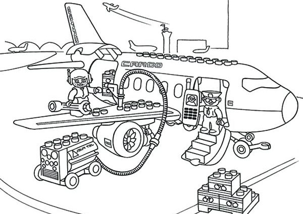 600x425 Lego Airplane Coloring Pages Lego Duplo Coloring Pages Maintaining