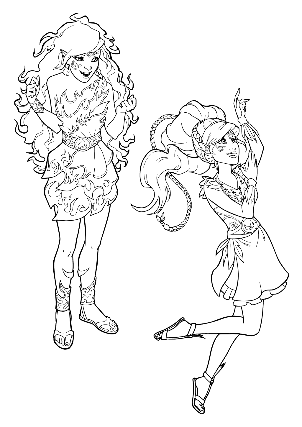 1024x1448 Coloring Pages Of Lego Elves From Elvendale
