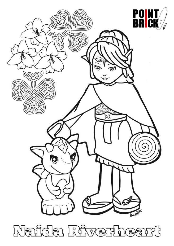 Lego Elves Dragon Coloring Pages