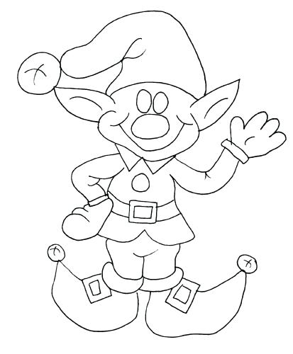 413x500 Coloring Pages Of Elves Coloring Pages Collection