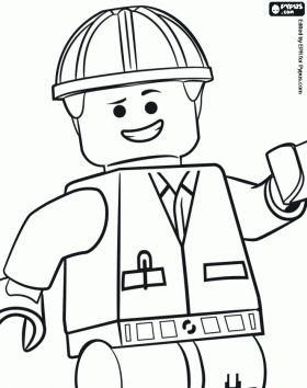 Lego Figure Coloring Page