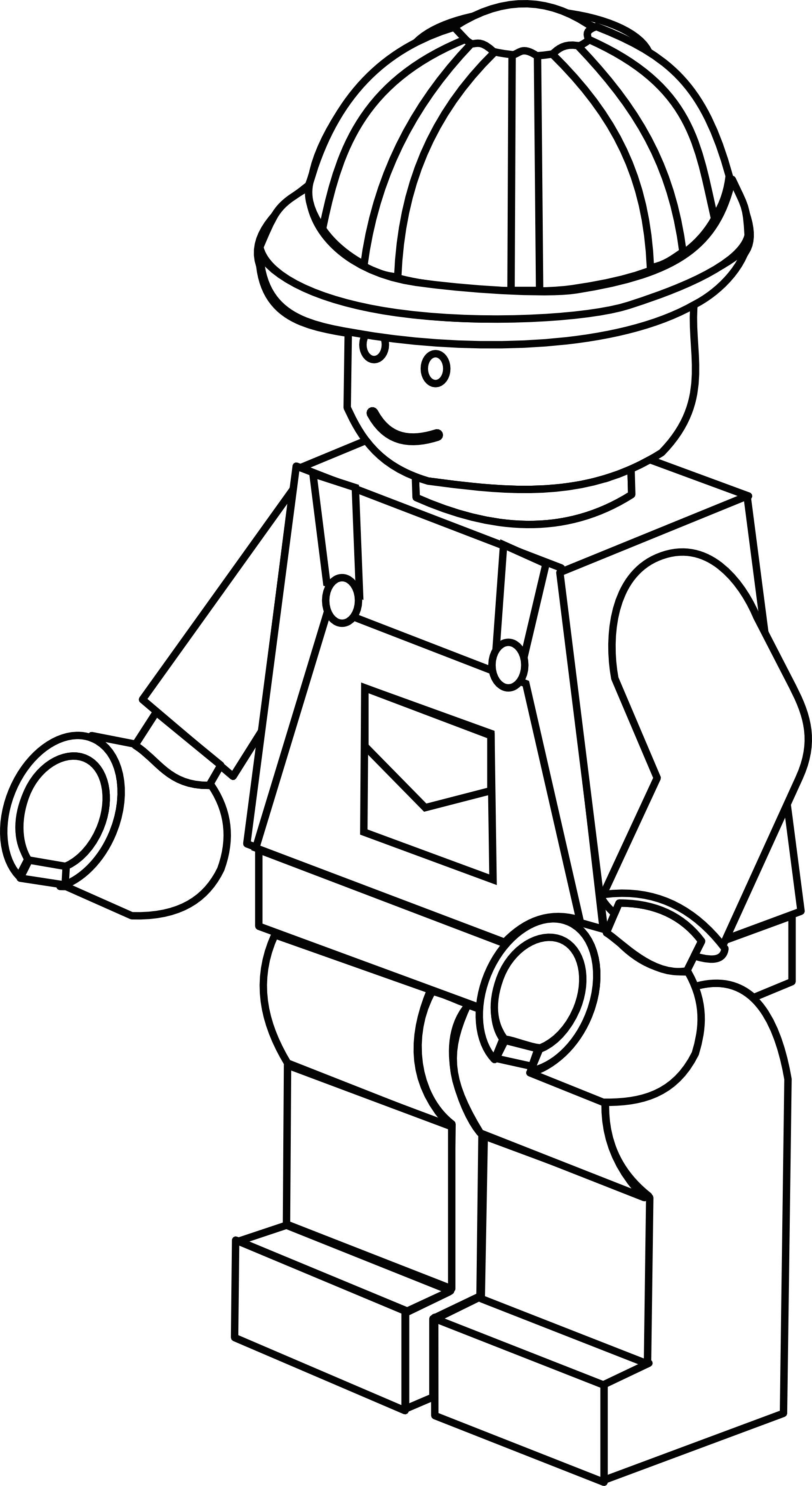 1969x3601 More Complex Lego Figure Colouring Sheet Lego 1st Birthday