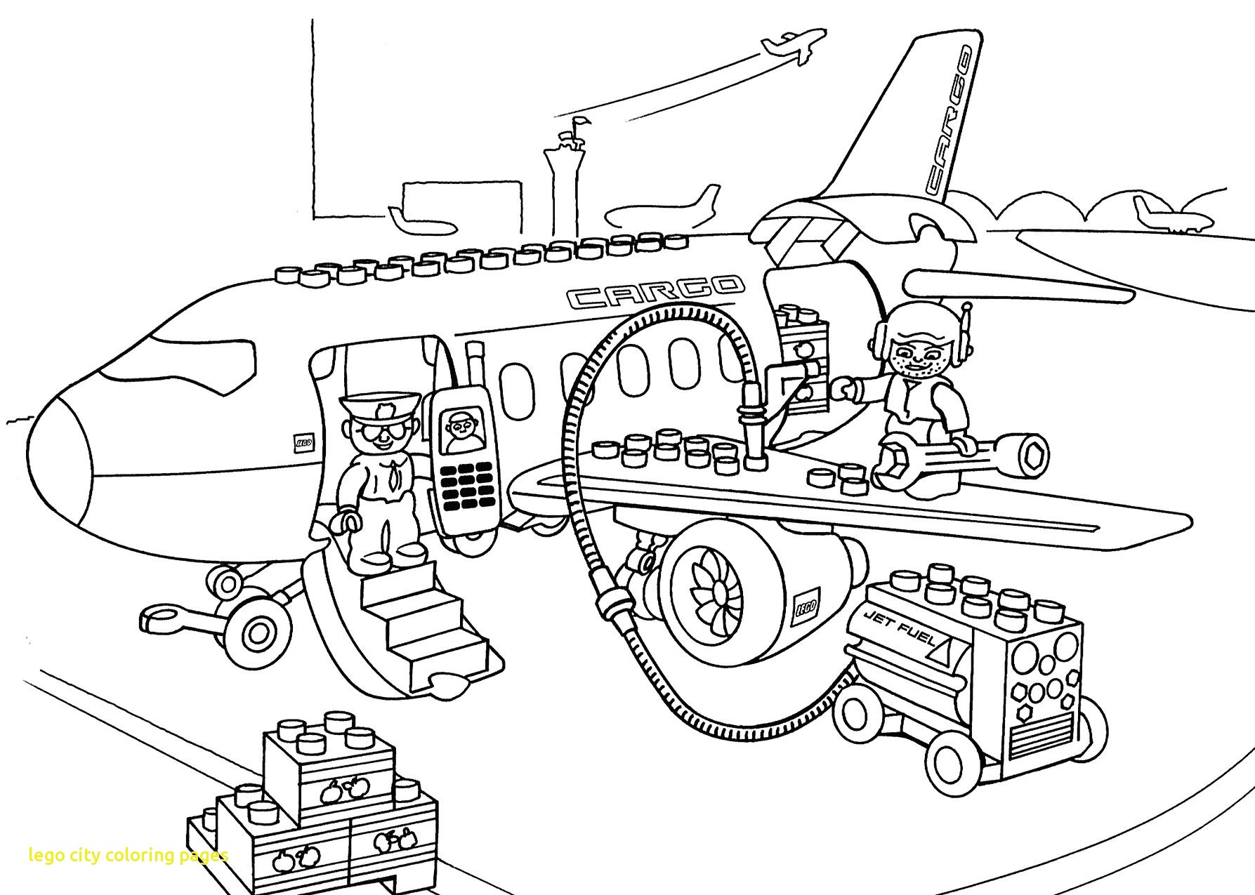 Lego Fire Truck Coloring Pages