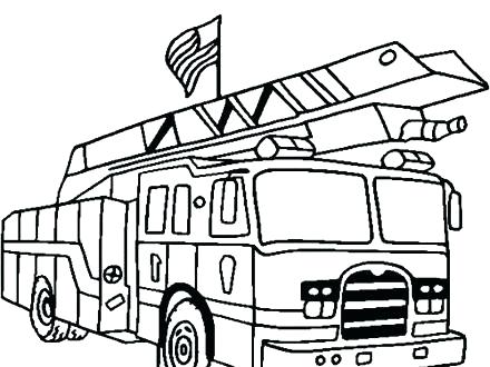 440x330 Coloring Pages Of Fire Trucks
