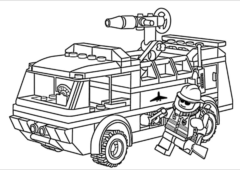 840x595 Feuerwehr Ausmalen 01 Ausmalbilder Mandala, Kawaii