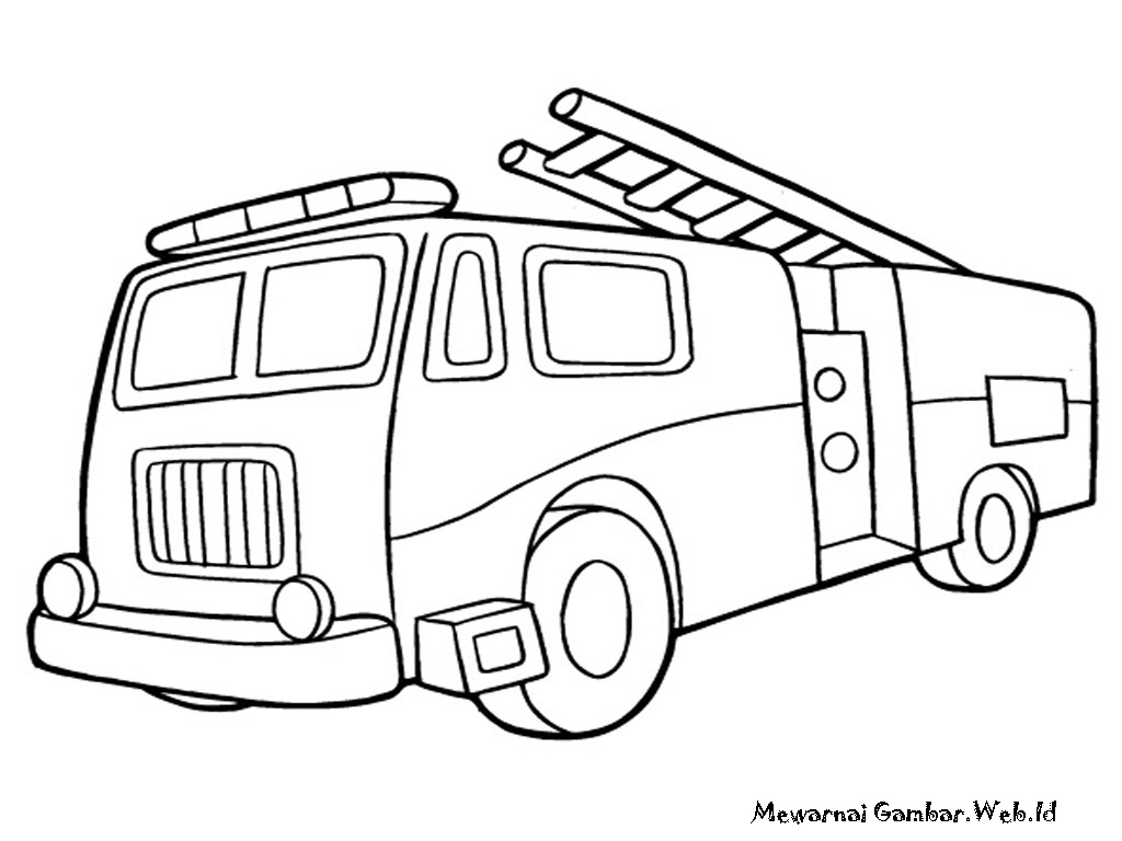 1024x768 Fire Truck Coloring Pages Elegant Fireman Is Driving The Truck