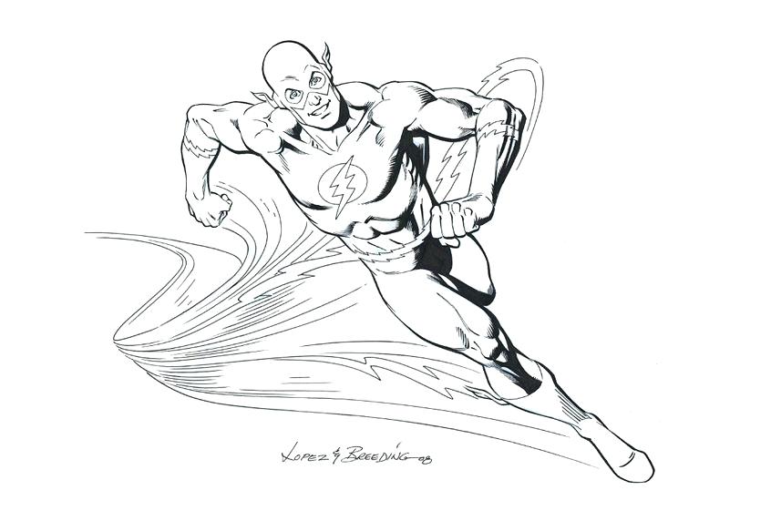 846x572 The Flash Coloring Page Pages Running Effect Lego Kid Get Bubbles