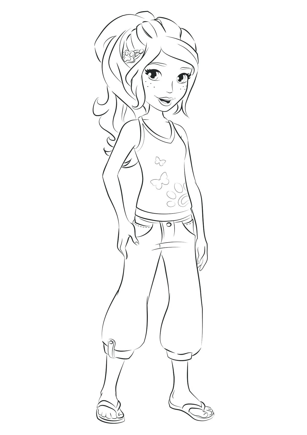 1200x1697 Lego Friends Coloring Pages To Print Free