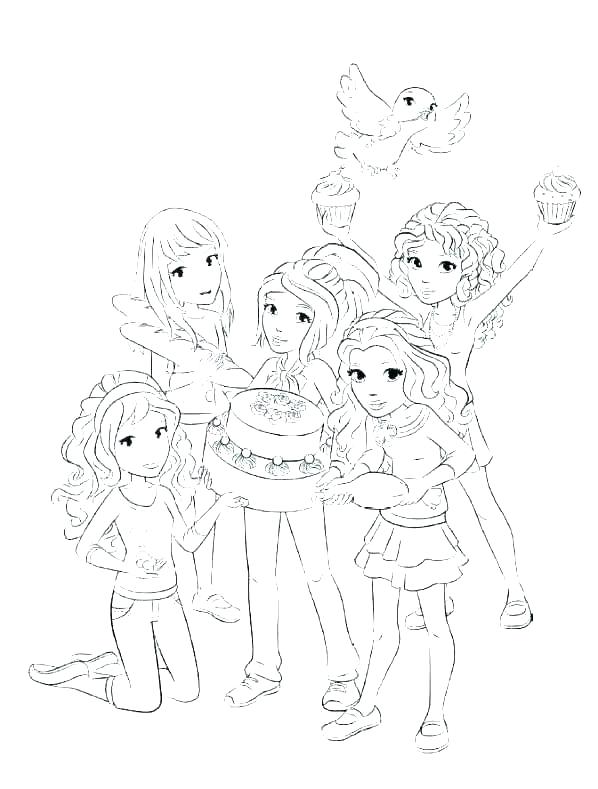 598x789 Coloring Pages Friends Lego Friend Coloring Pages Coloring Pages