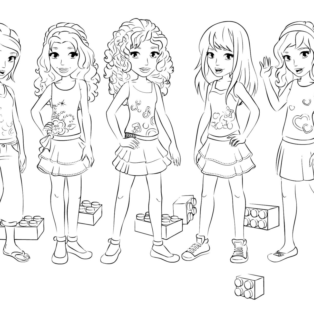 1224x1224 Lego Friends Colorings With Ideas Animal On Coloringkidsswnload