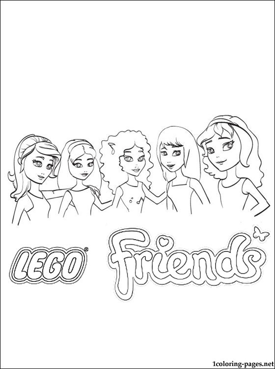 560x750 Lego Friends Characteres Printable Page Coloring Pages