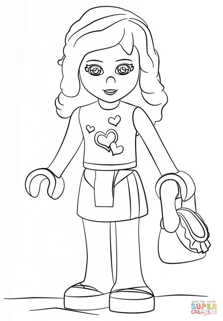 711x1024 Creative Lego Friends Coloring Pages 417948 In Lego Friends