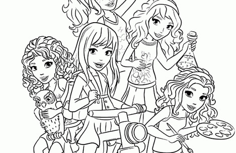469x304 Elegant Lego Friends Coloring Page 17 With Additional Oloring