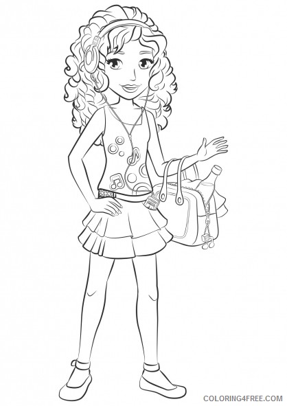 418x591 Lego Friends Coloring Pages Stephanie And Emma Coloring4free
