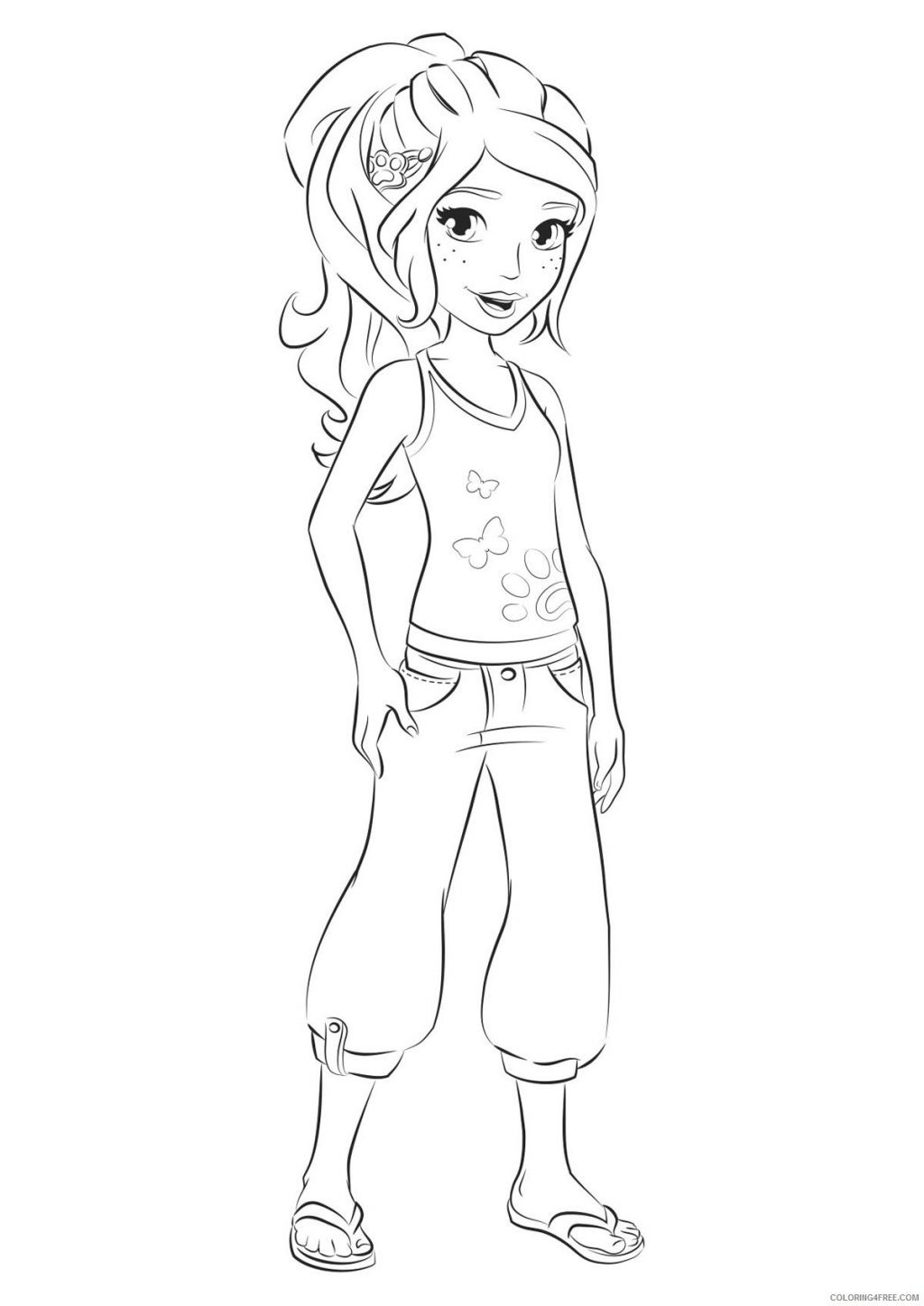 1024x1448 Coloring Pages Lego Friends Imagesncept Stephanie