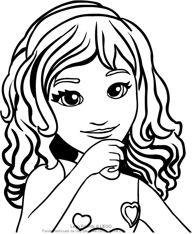 641x784 Drawing Olivia (Lego Friends) Coloring Page