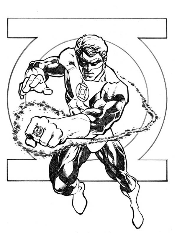 600x792 Green Lantern Coloring Pages 360coloringpages