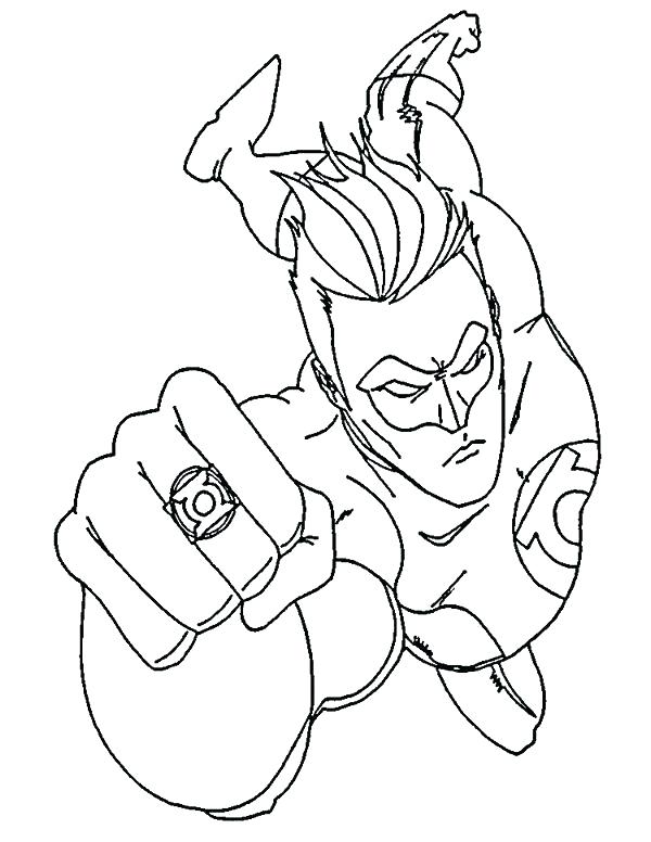 600x776 Green Lantern Coloring Pages 1 Green Lantern Coloring Pages Book