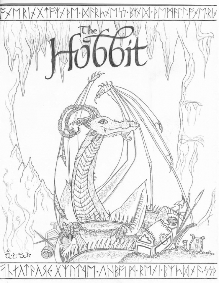 742x960 The Hobbit Coloring Pages Endearing 20 Free Printable The Hobbit
