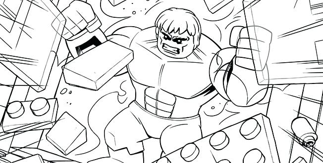 652x330 Lego Hulk Coloring Pages Superhero Coloring Pages Lego Marvel Hulk