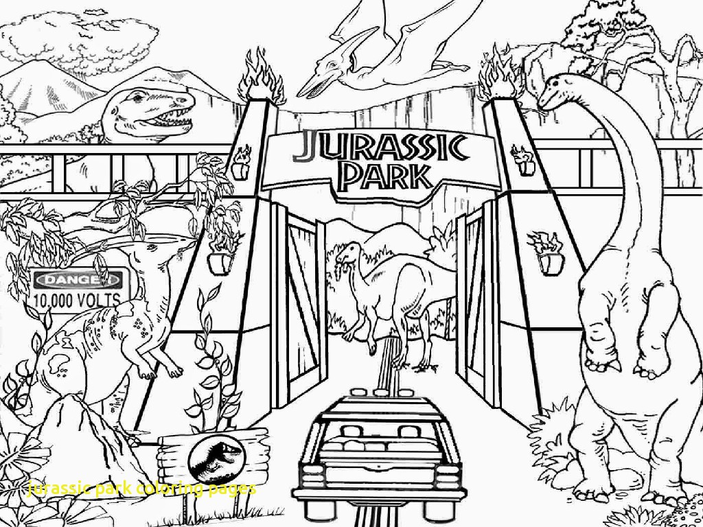 1024x768 Jurassic Park Coloring Pages With Coloring Pages Dinosaur Drawing