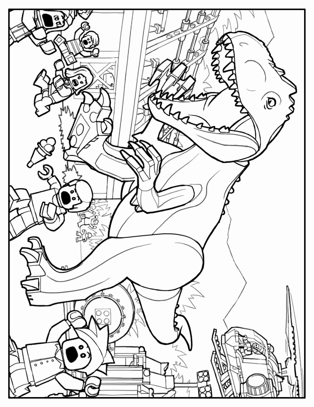 1082x1400 Lego Jurassic World Coloring Book