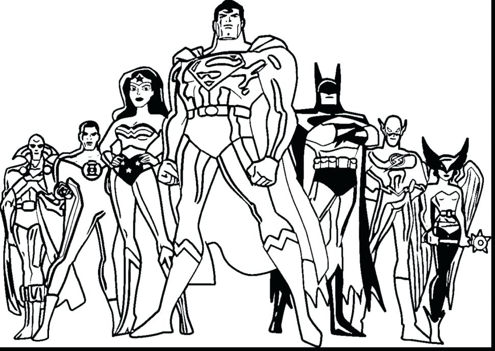 970x688 Justice League Coloring Pages Coloring Pages Justice League