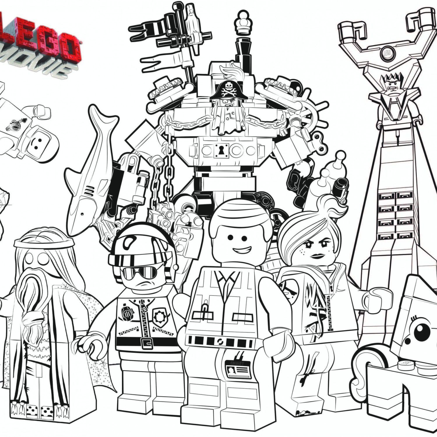 1500x1500 Lego Color Page Coloring Pages Free The Movie Justice League