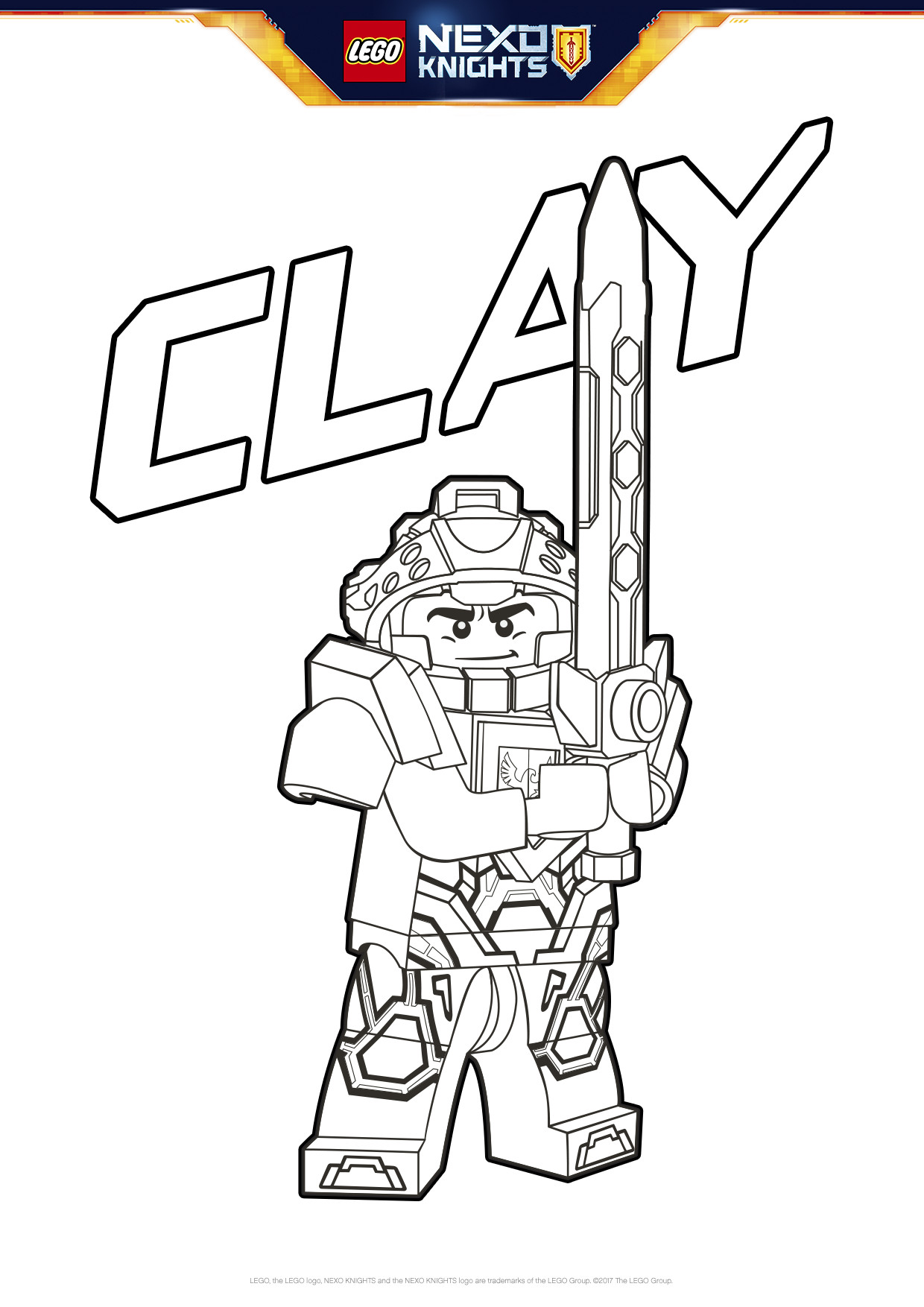 1240x1754 Clay Coloring Page