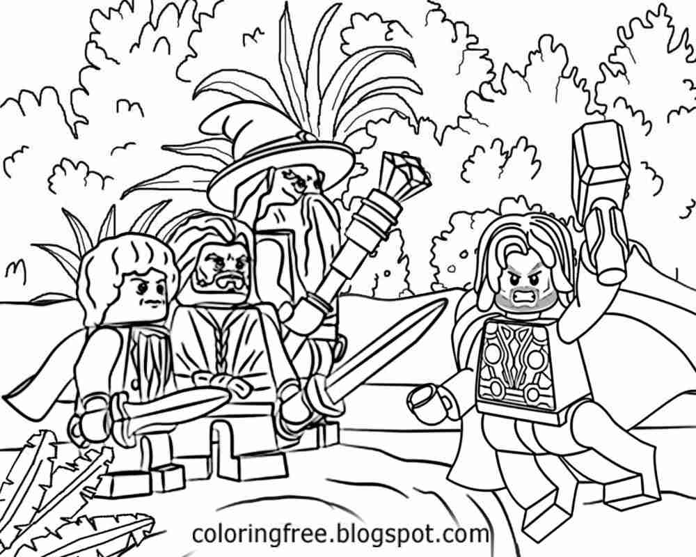 1000x800 Lego Lord Of The Rings Coloring Pages Page Picturesque Olegratiy