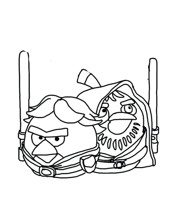 600x742 Lego Luke Skywalker Coloring Pages Printable Angry Birds Star Wars