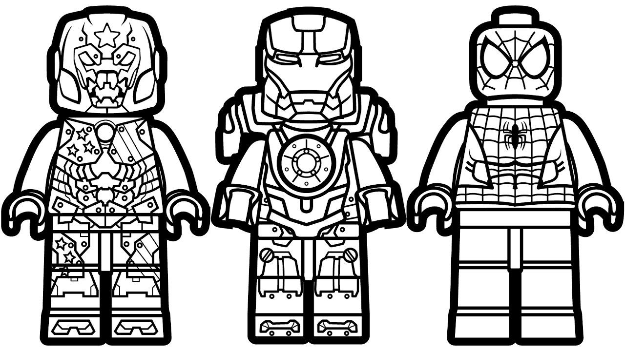 1280x720 Lego Man Coloring Page Pages To Print Free At In Lego Man Coloring