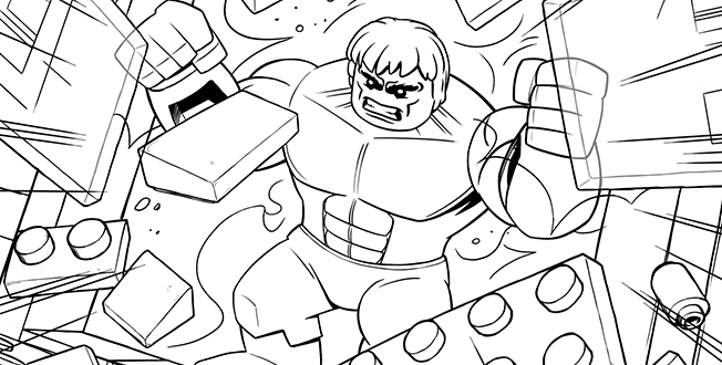 Lego Marvel Avengers Coloring Pages