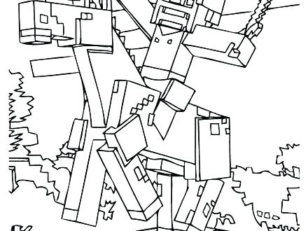 440x330 Printable Lego Minecraft Coloring Pages Icontent