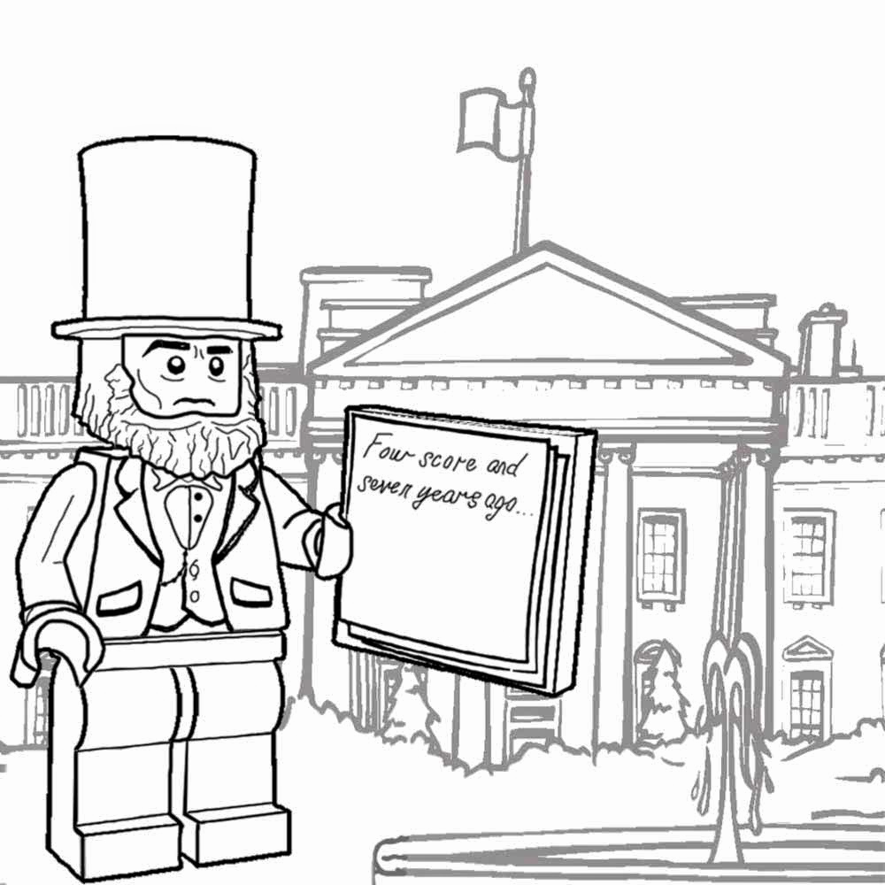 Lego Minifigure Coloring Page