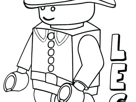 440x330 Lego Minifigure Coloring Pages Free Robot Coloring Sheets For Kids