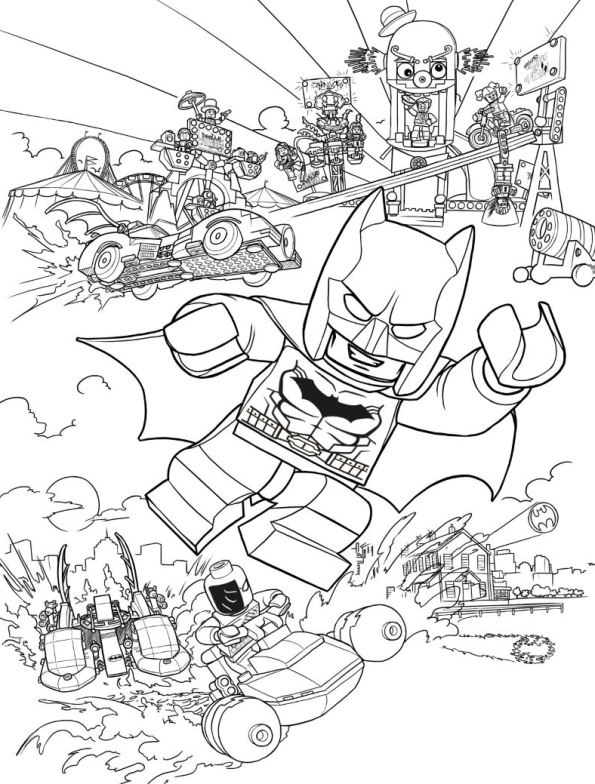 595x784 Kids N 16 Coloring Pages Of Lego Batman Movie