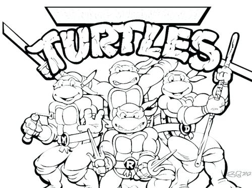 500x374 Coloring Pages Teenage Mutant Ninja Turtles Online Teenage Mutant