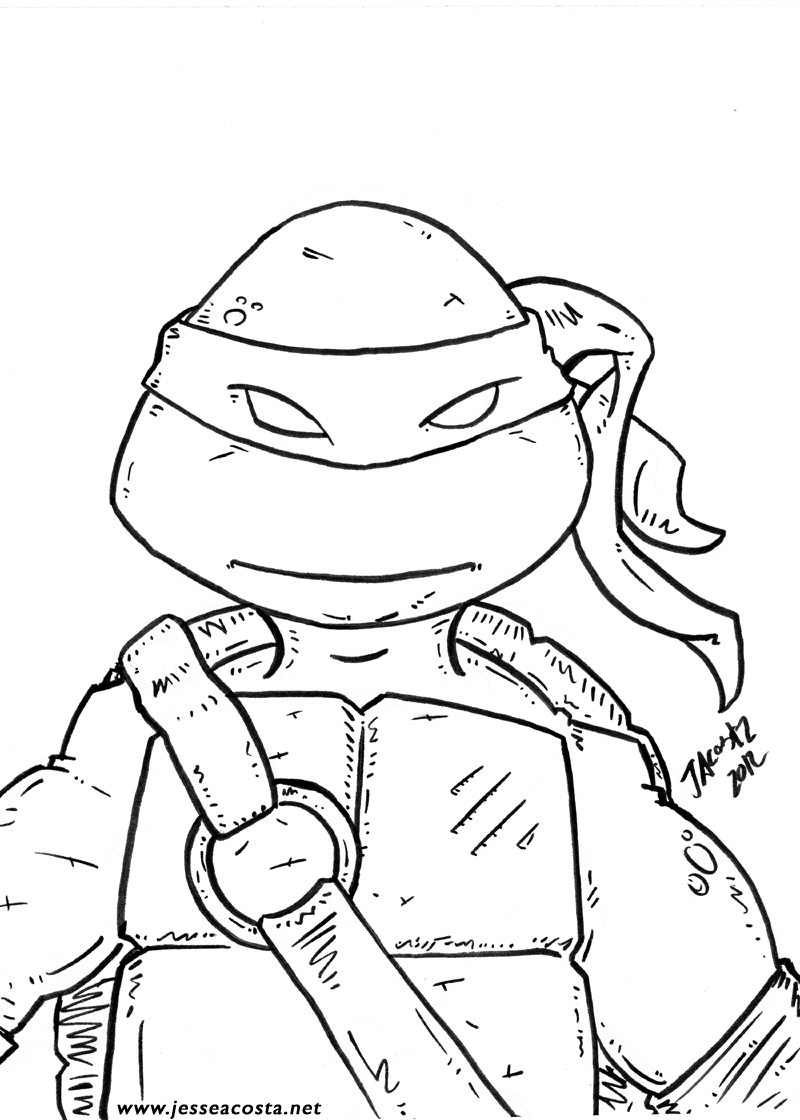 800x1120 Teenage Mutant Ninja Turtle Coloring Pages