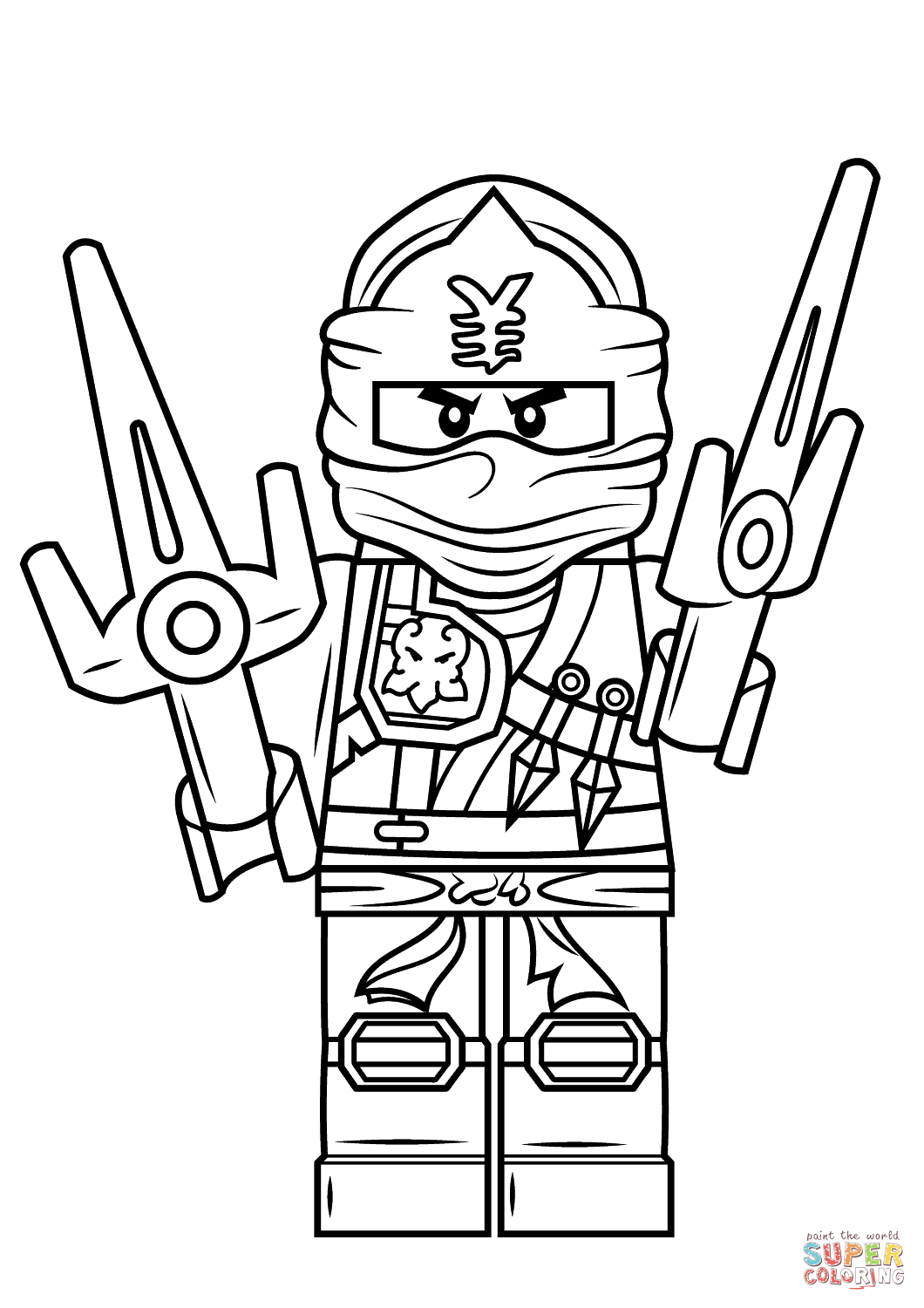 1060x1500 Ninjago Kai Zx Coloring Pages