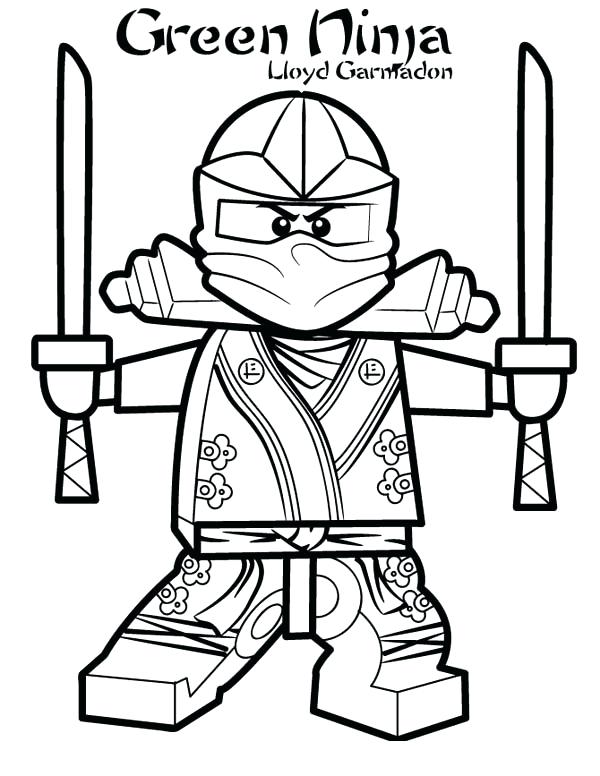 600x776 Ninjago Lloyd Coloring Pages Green Ninja Coloring Page Ninjago