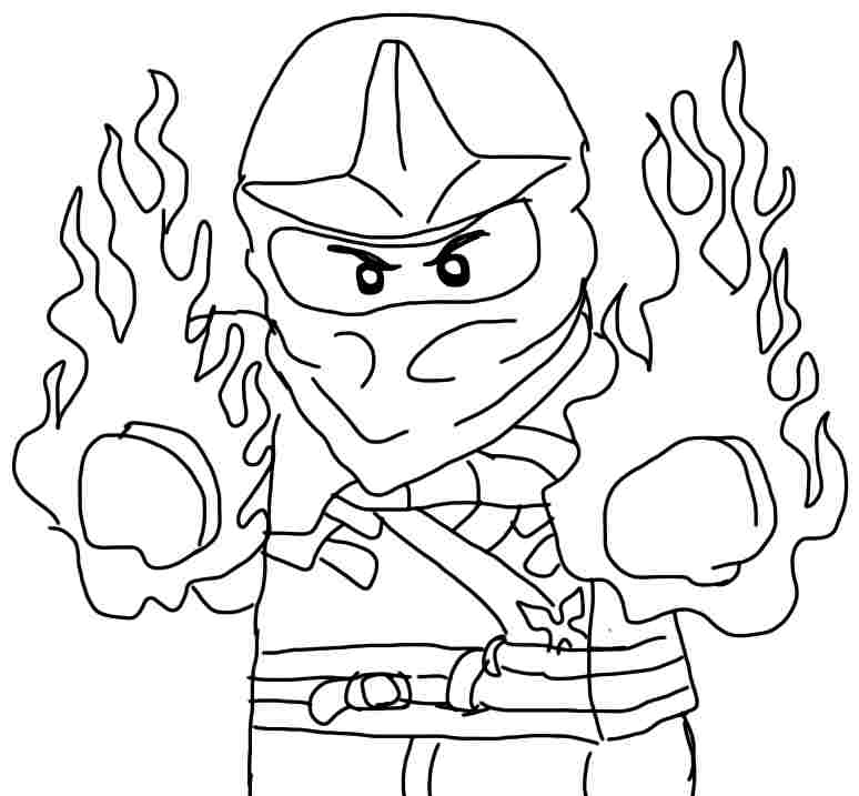 774x717 Ninjago Fire Dragon Coloring Pages