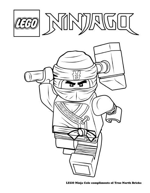 493x635 Lego Colouring Page Ninja Cole Lego Ninjago Movie, Lego