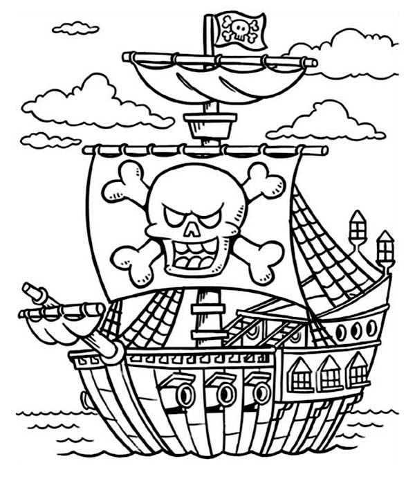 600x692 Pirates Coloring Pages To Print Page For Kids In Inspirations 6